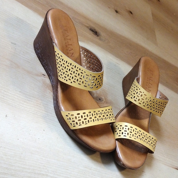 Italian shoemakers laser cut wedge - Picture 1 of 8